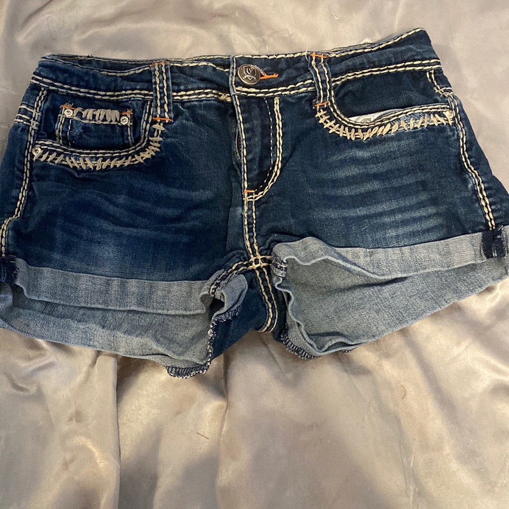 womens blue jean shorts